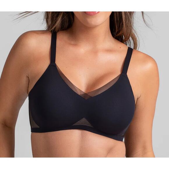 NWT HONEYLOVE CrossOver Bra Black Runway 2X 42C 42D - Picture 1 of 5